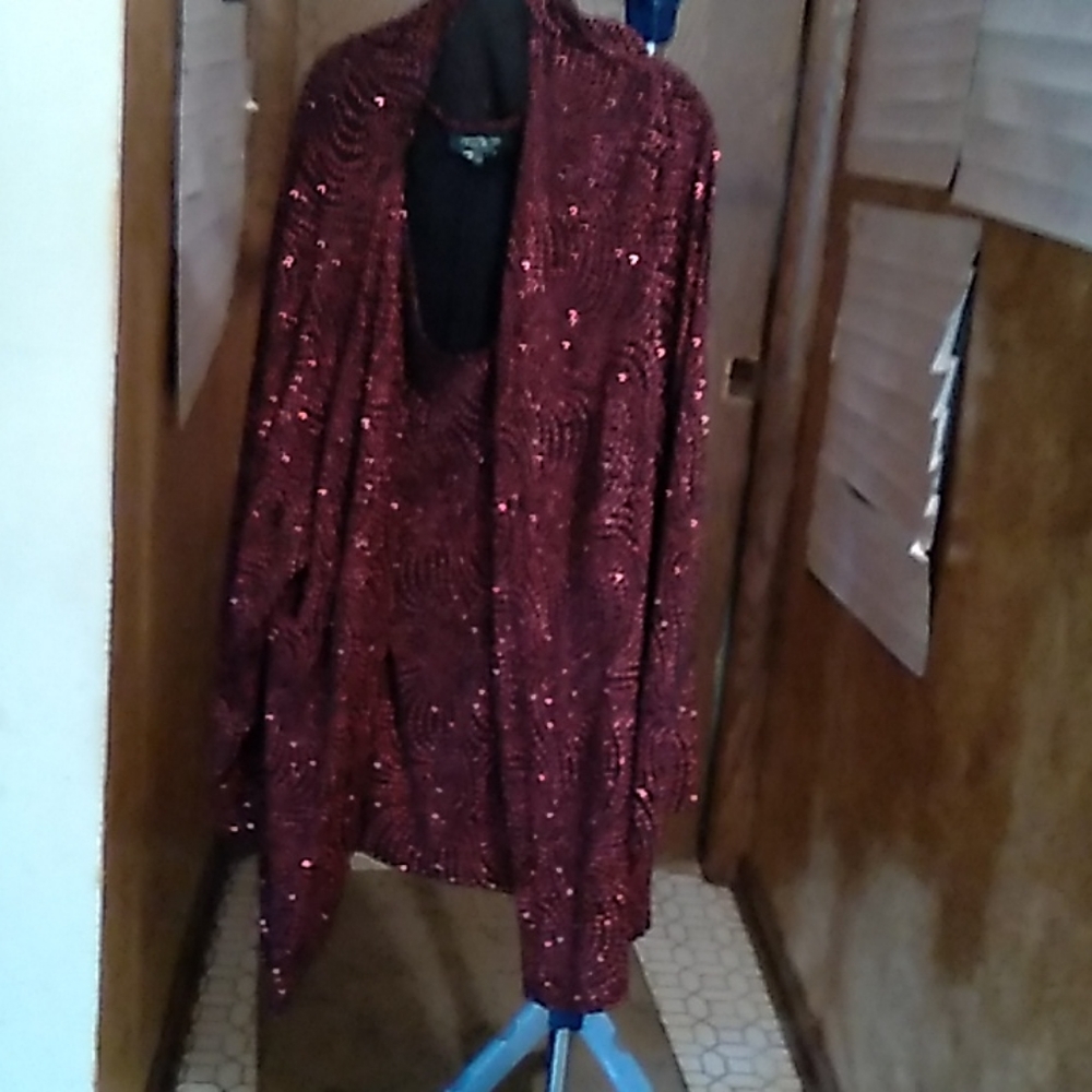 Onyx Nite blouse by Wendye Chaitin 3X